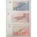 MACEDONIA 1993 . TEN 10 - FIVE HUNDRED 500 DENARI . SPECIMEN BANKNOTES